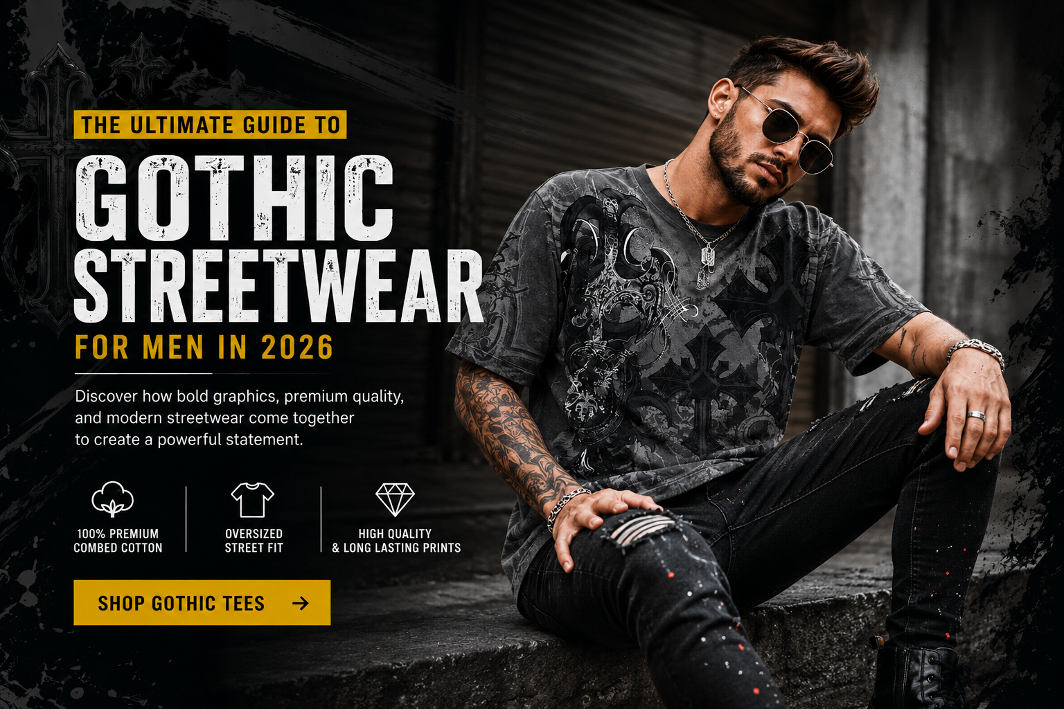 The Ultimate Guide to Gothic Streetwear for Men in 2026: Bold Graphic Tees That Define Your Style