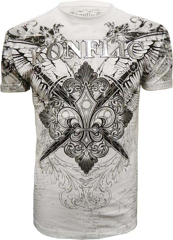 KonflicUSA Cross Wing Knife Graphic Men's Tee - Konflic USA