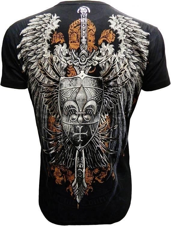 KonflicUSA Eagle Sword Graphic All Over Print Men's Tee - Konflic USA