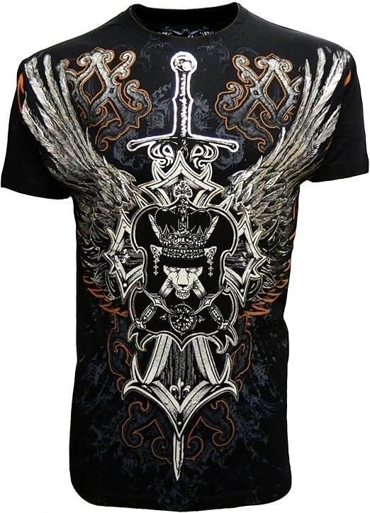 KonflicUSA Eagle Sword Graphic All Over Print Men's Tee - Konflic USA