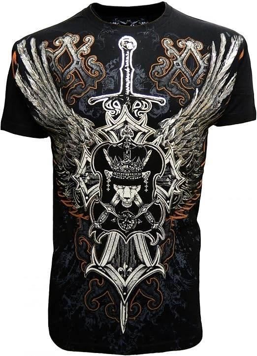 KonflicUSA Eagle Sword Graphic All Over Print Men's Tee - Konflic USA