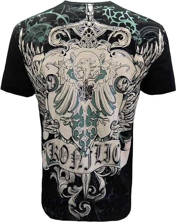Konflic NWT Spirit of The Gladiator with Rhinestone T-Shirt - Konflic USA