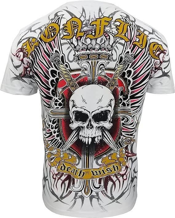 Konflic Men's Privates Skull Flag Style T-Shirt - Konflic USA