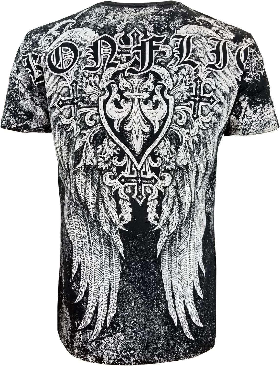 Konflic Men's Half Sleeve Classic Fit Cotton T-Shirt - Konflic USA