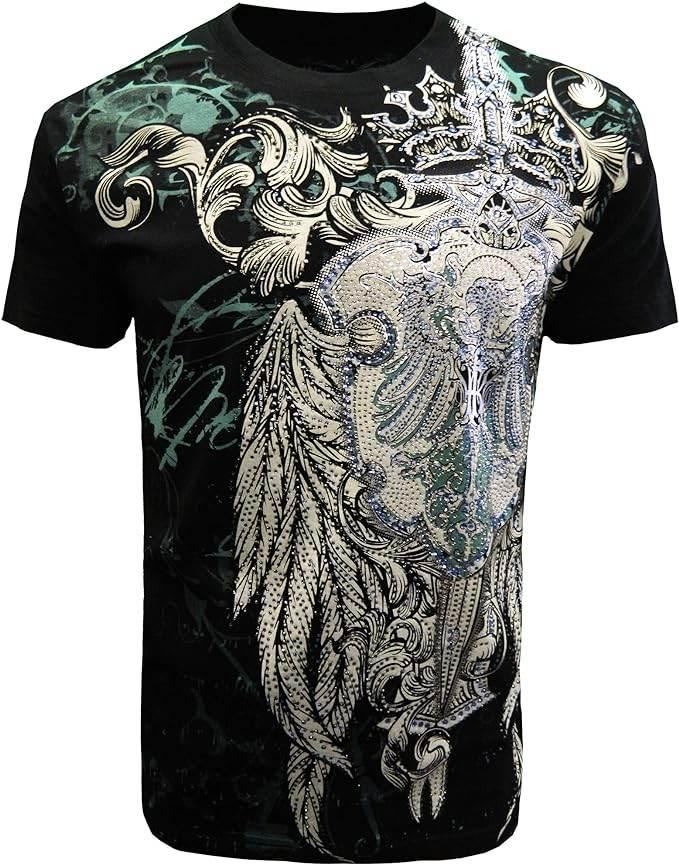 Konflic NWT Spirit of The Gladiator with Rhinestone T-Shirt - Konflic USA