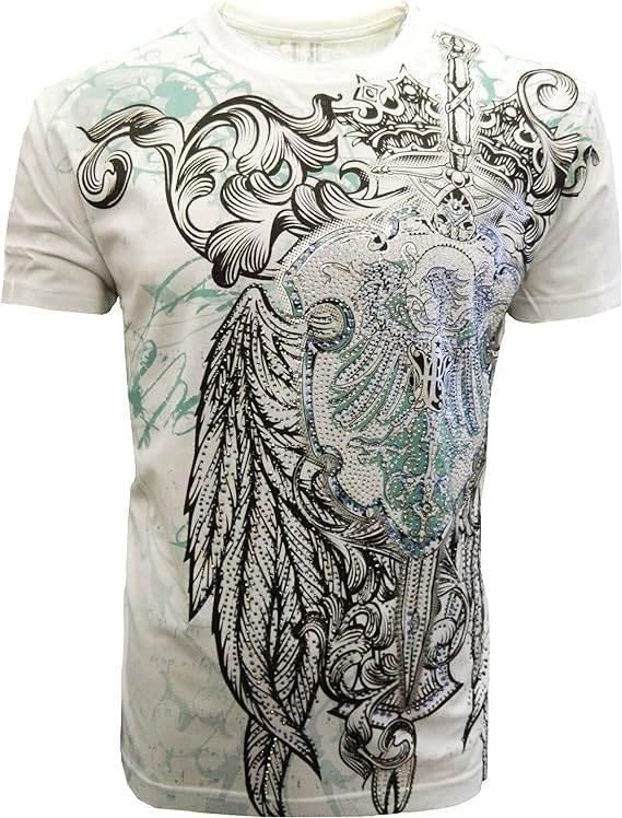 Konflic NWT Spirit of The Gladiator with Rhinestone T-Shirt - Konflic USA