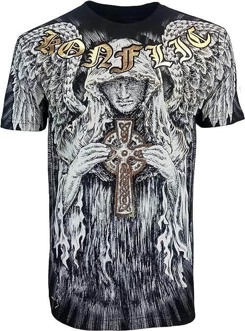 KonflicUSA Men's Half Sleeve Cotton T-Shirt - Konflic USA