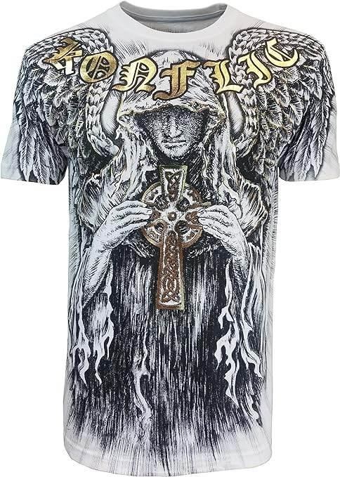 KonflicUSA Men's Half Sleeve Cotton T-Shirt - Konflic USA