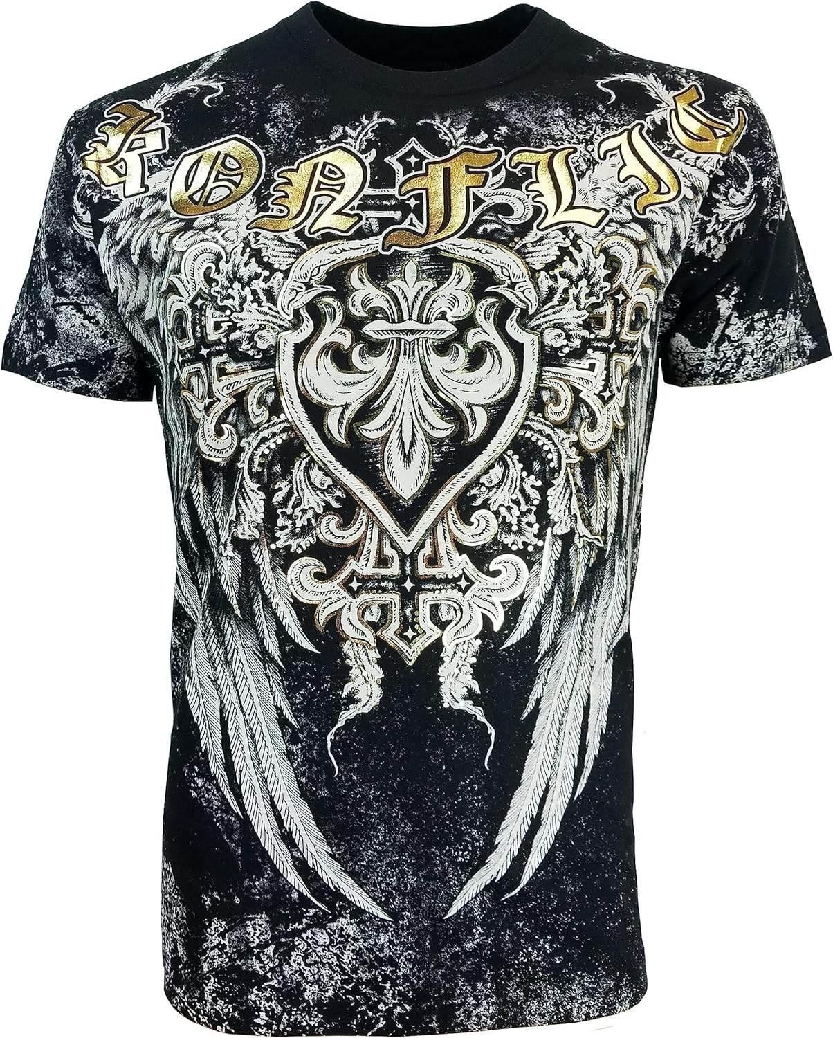 Konflic Men's Half Sleeve Classic Fit Cotton T-Shirt - Konflic USA