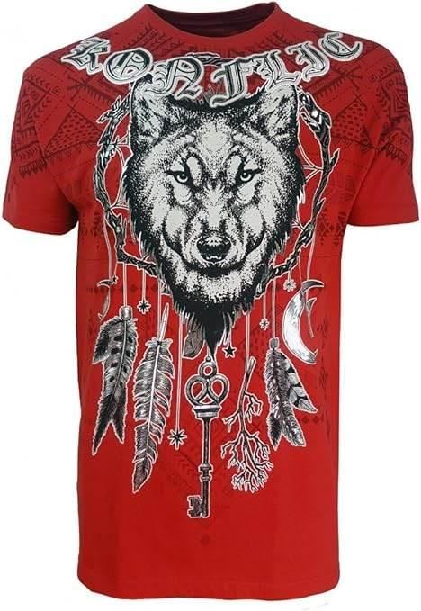 Konflic MMA Style Wolf Half Sleeve T-Shirt - Konflic USA