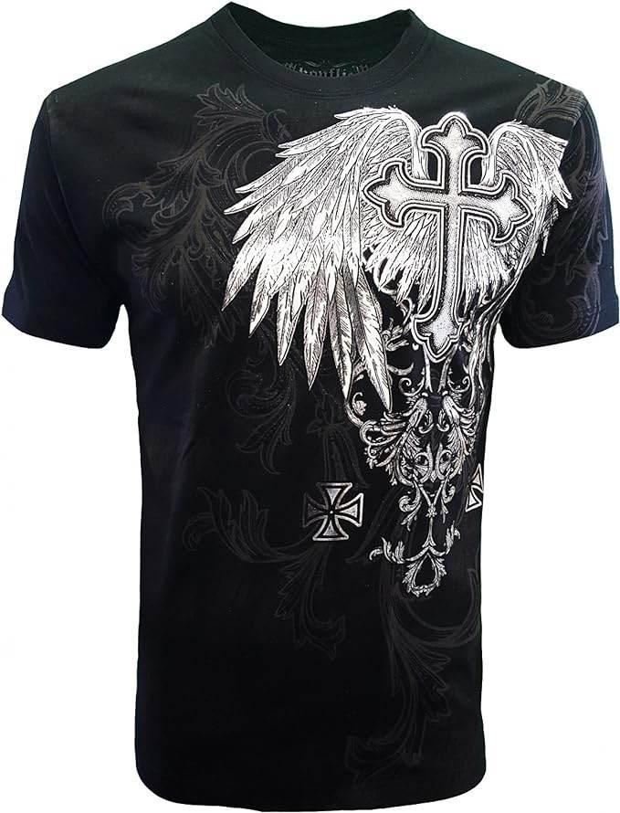 Konflic Cross Wing Graphic Men's Tee - Konflic USA