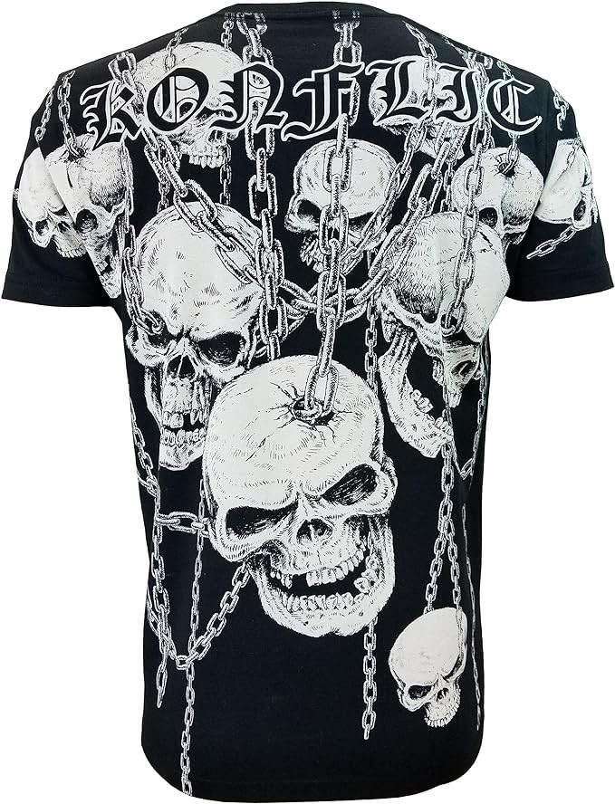 Men's Grim Reaper Skull Hang With Chains - Konflic USA