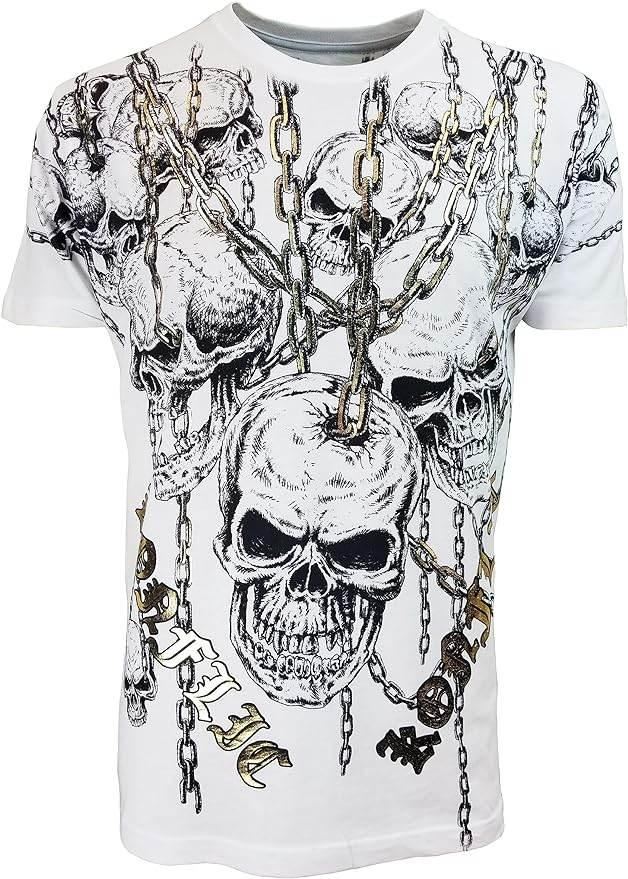 Men's Grim Reaper Skull Hang With Chains - Konflic USA