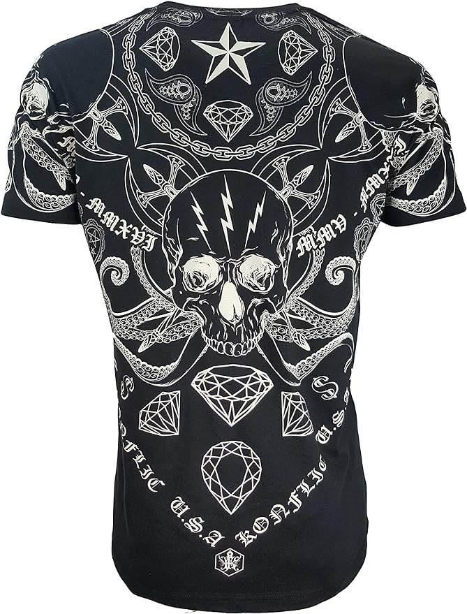 Men's Grim Reaper Skull with axes - Konflic USA