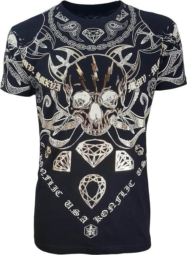 Men's Grim Reaper Skull with axes - Konflic USA
