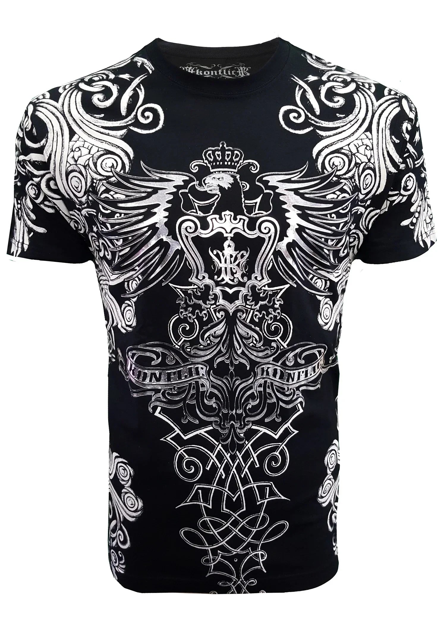 Men's MMA Style Crew Neck Muscle T-Shirt