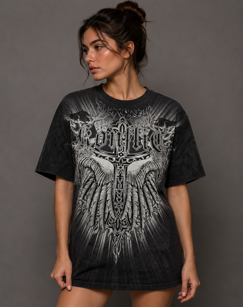 Konflic Light of the Sword and Cross Graphic T Shirt