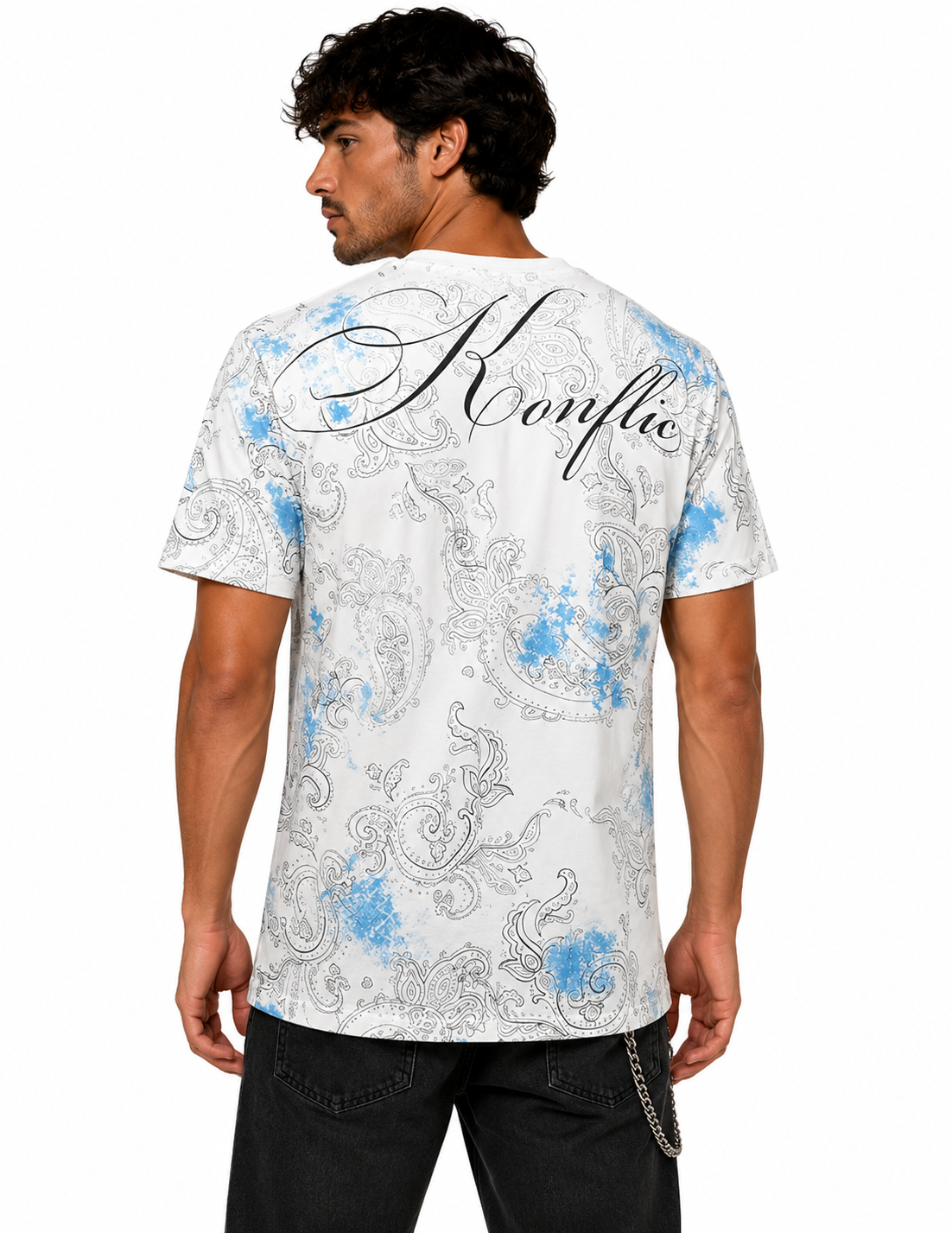 Konflic Men's Our Lady of Guadalupe Virgin Mary All Over Print T-Shirt
