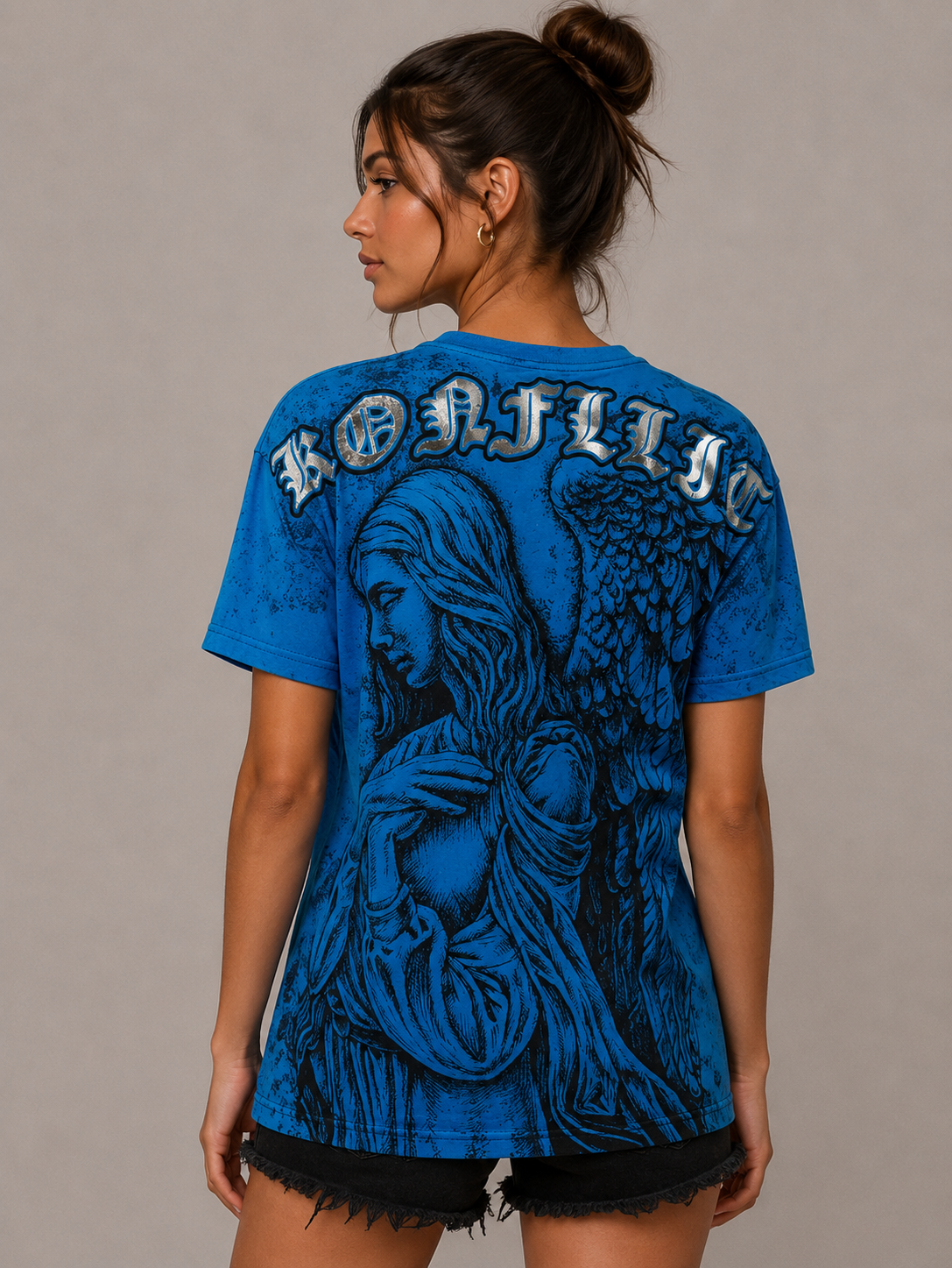 Konflic Angel of the Blessing Graphic T Shirt