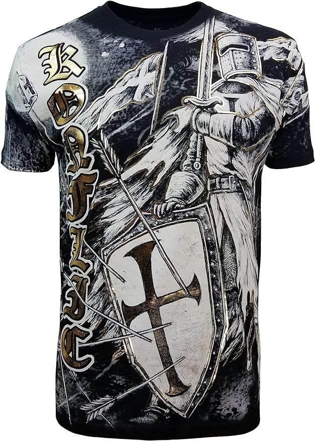 Konflic NWT Crusader Warrior Knight Men's Tee - Konflic USA
