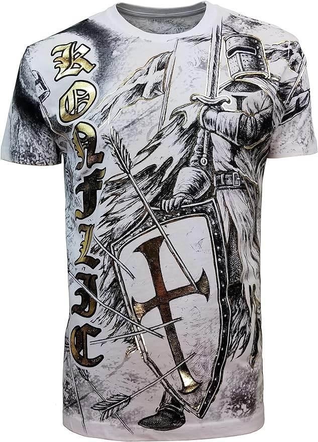 Konflic NWT Crusader Warrior Knight Men's Tee - Konflic USA