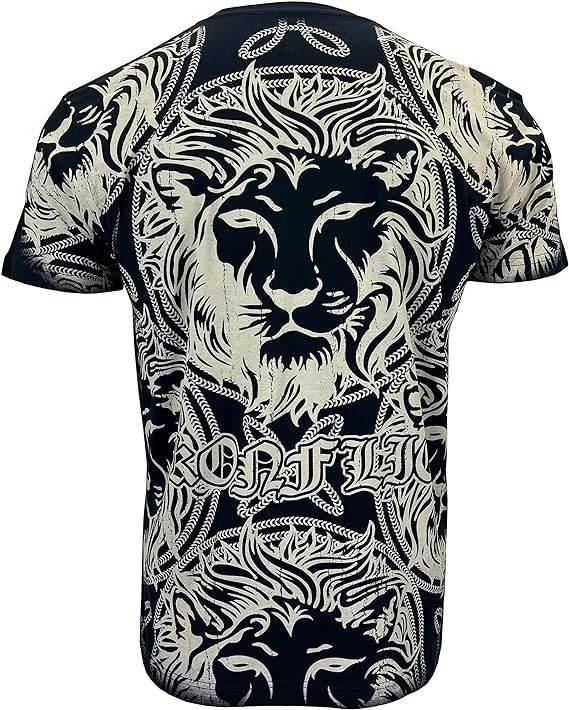 KonflicUSA Men's Loin Graphic MMA Style Crew Neck T-Shirts - Konflic USA