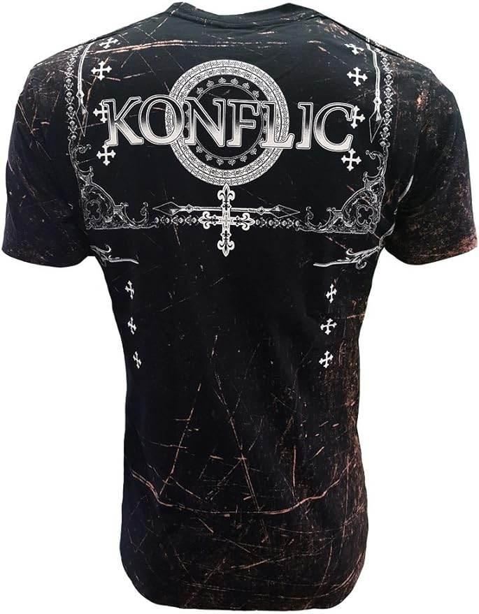 MMA Style Crew Neck Live Free T-Shirts - Konflic USA