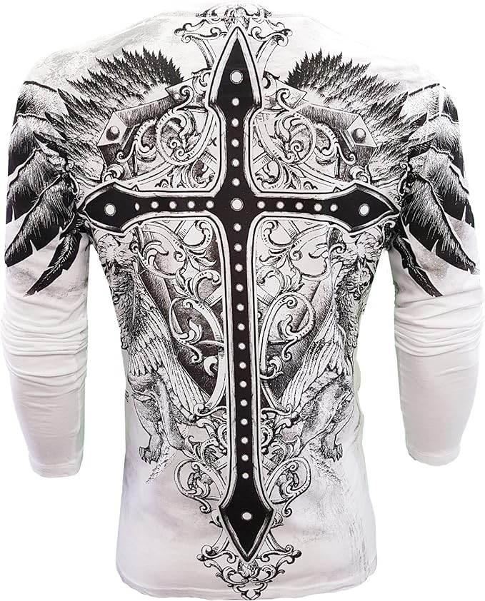 Konflic Mens Giant Cross Long Sleeve - Konflic USA