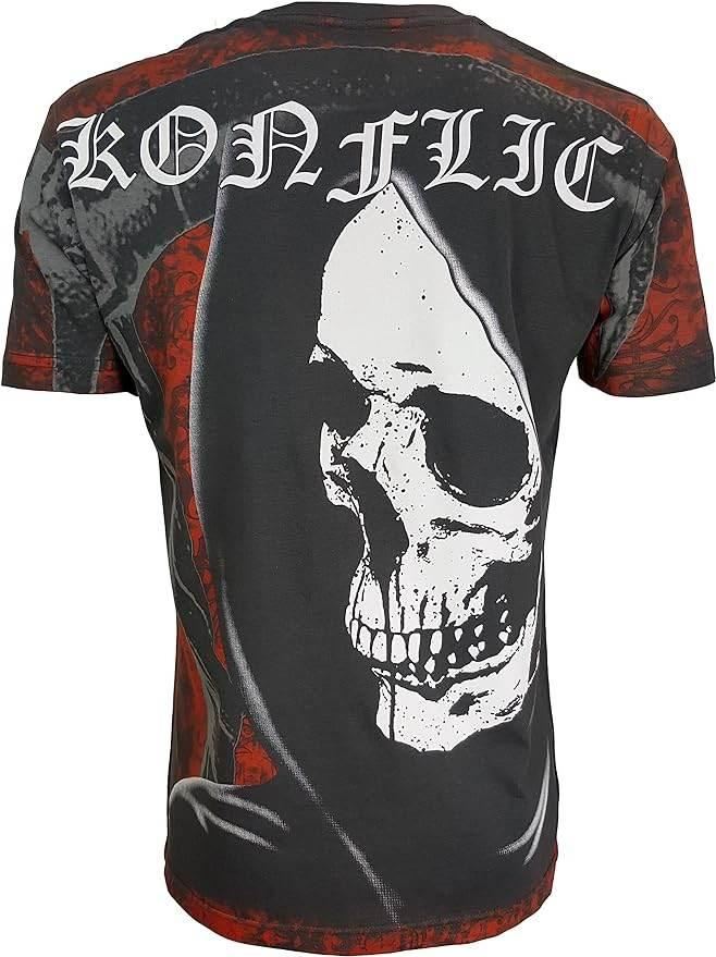 Men's Grim Reaper Skull With Big Axes - Konflic USA