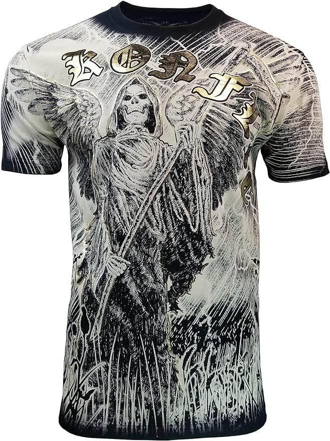 Men's Grim Reaper Skeleton Holding Axes - Konflic USA