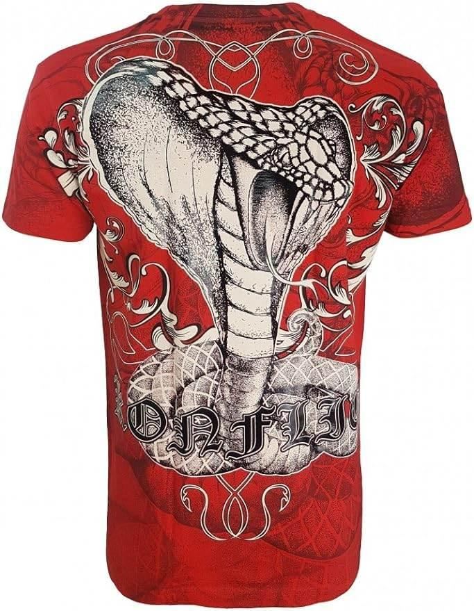 Konflic T shirt Snake With Skulls - Konflic USA