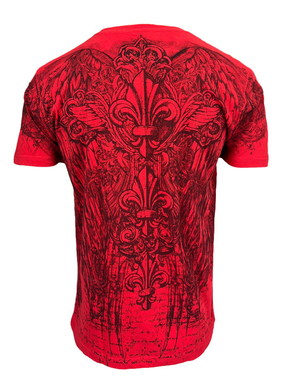 Konflic Mens Fleur De Lis Crew Neck