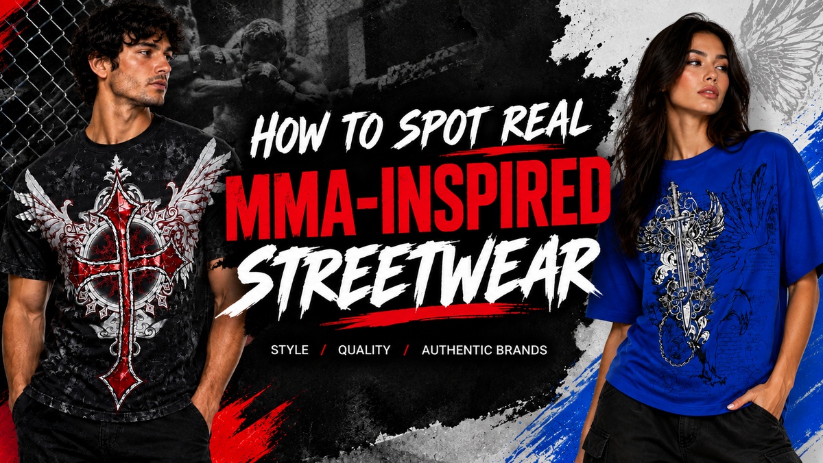 MMA-inspired streetwear graphic T-shirts showcasing bold combat-inspired designs and premium style