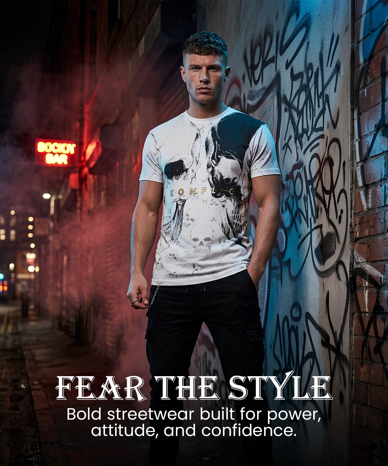 洋楽 KONFLIC WORLD Buy Bold MMA T-Shirts, Skull Graphic Tees | Konflic USA