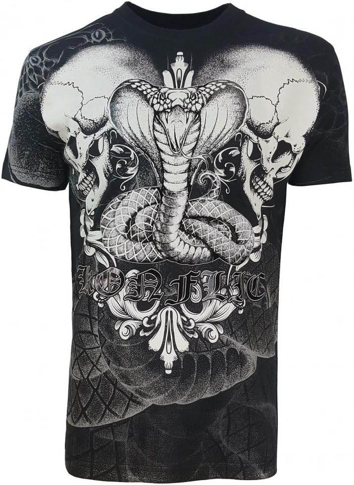 Konflic T shirt Snake With Skulls - Konflic USA