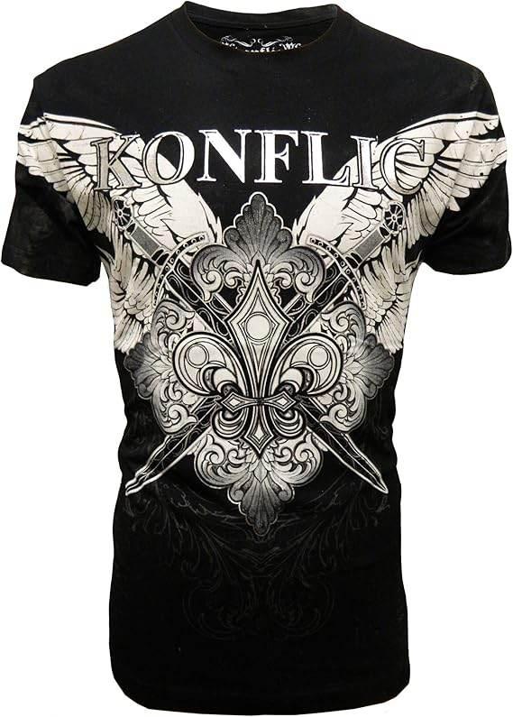 KonflicUSA Cross Wing Knife Graphic Men's Tee - Konflic USA