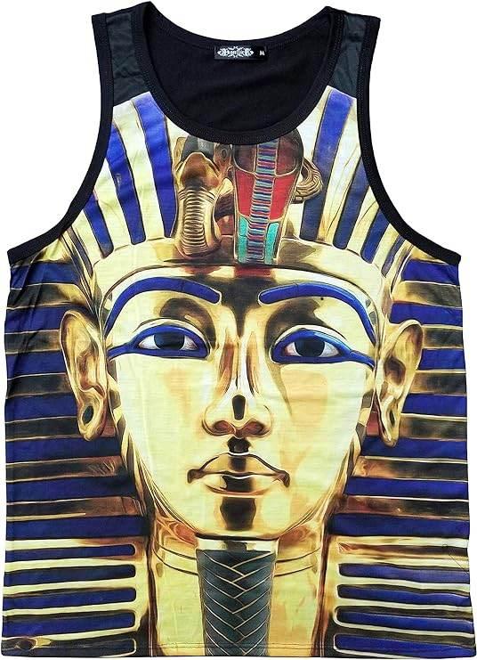 Konflic NWT King TUT Golden Mask Sublimation Tank Tops - Konflic USA