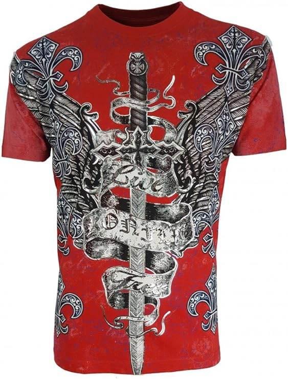 Men's MMA Style Crew Neck Muscle T-Shirt - Konflic USA