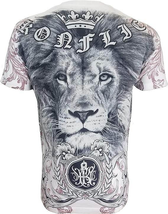 Konflic The King of Jungle Graphic Design Men's T-shirt - Konflic USA