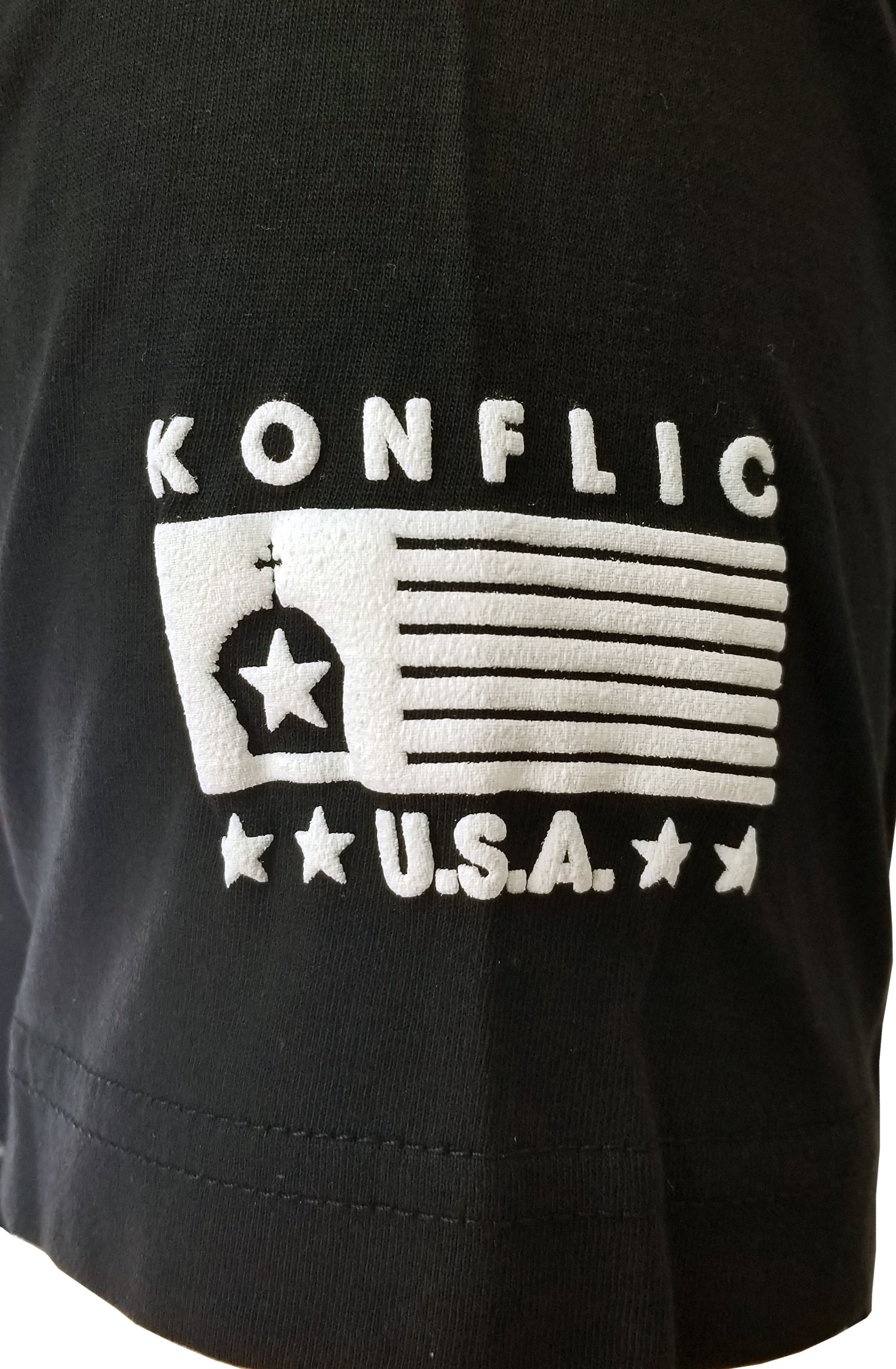 Konflic Pirate Cross Skull Graphic T Shirt