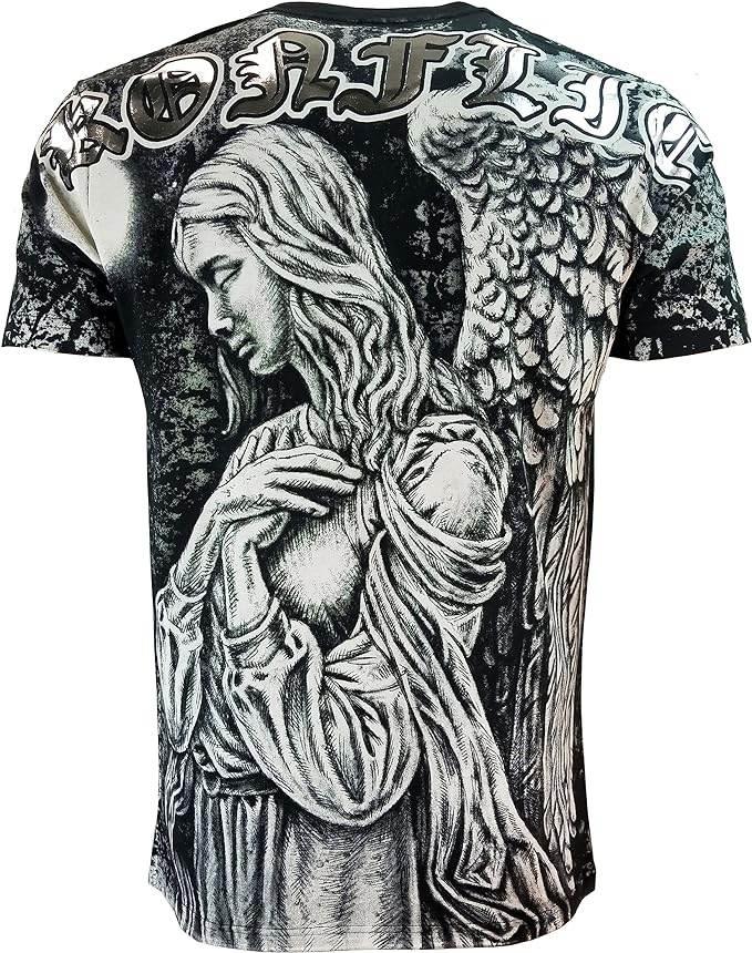 Girl with Wings MMA Style Graphic T-Shirt - Konflic USA