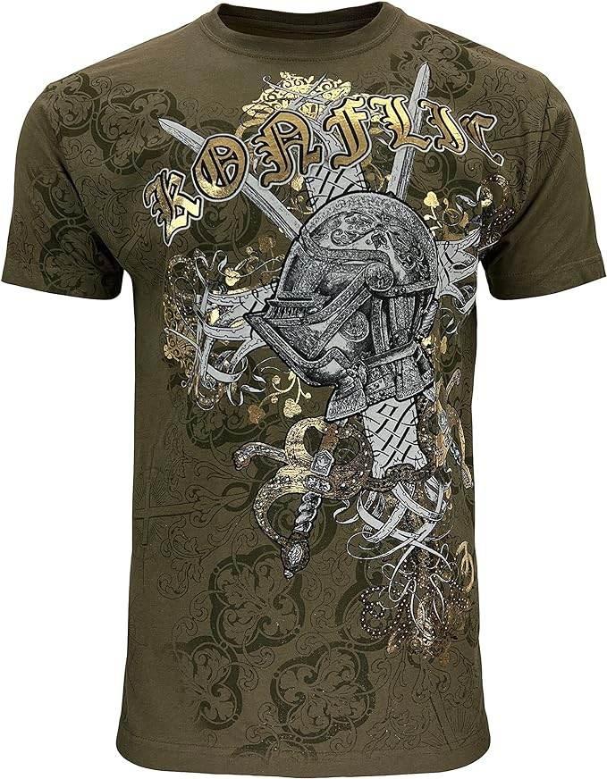 Men's Graphic MMA Gothic Steel Armor - Konflic USA