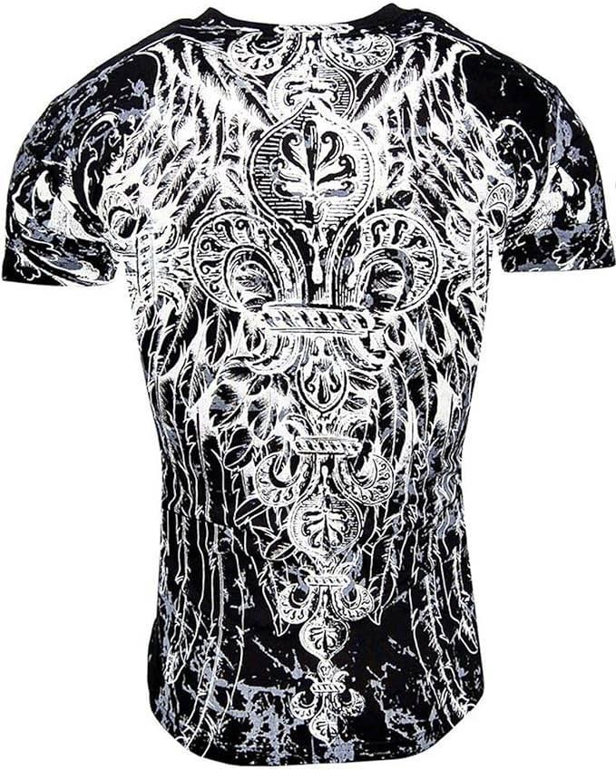 Men's NWT Giant Tribal Cross MMA Muscle T-Shirt - Konflic USA