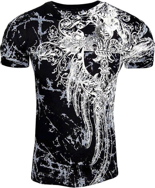 Men's NWT Giant Tribal Cross MMA Muscle T-Shirt - Konflic USA