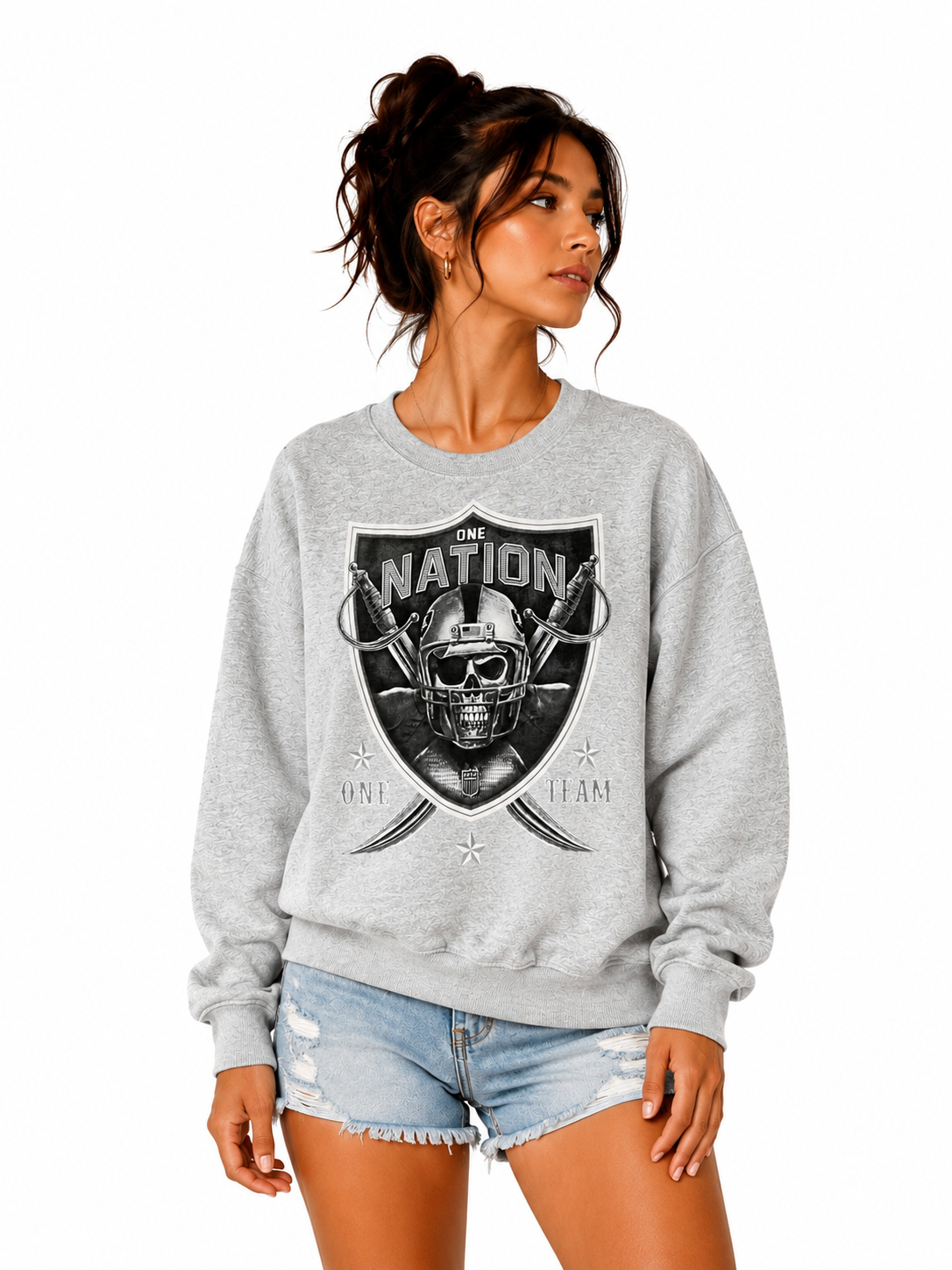 Konflic One Nation One Team Grey Men's Sweatshirt