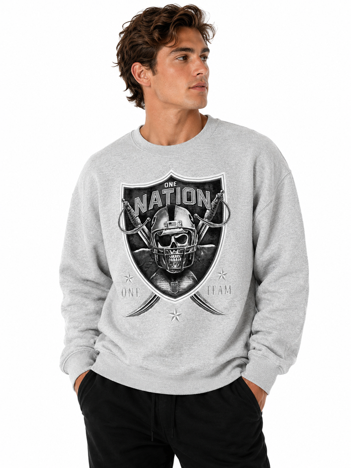 Konflic One Nation One Team Grey Men's Sweatshirt