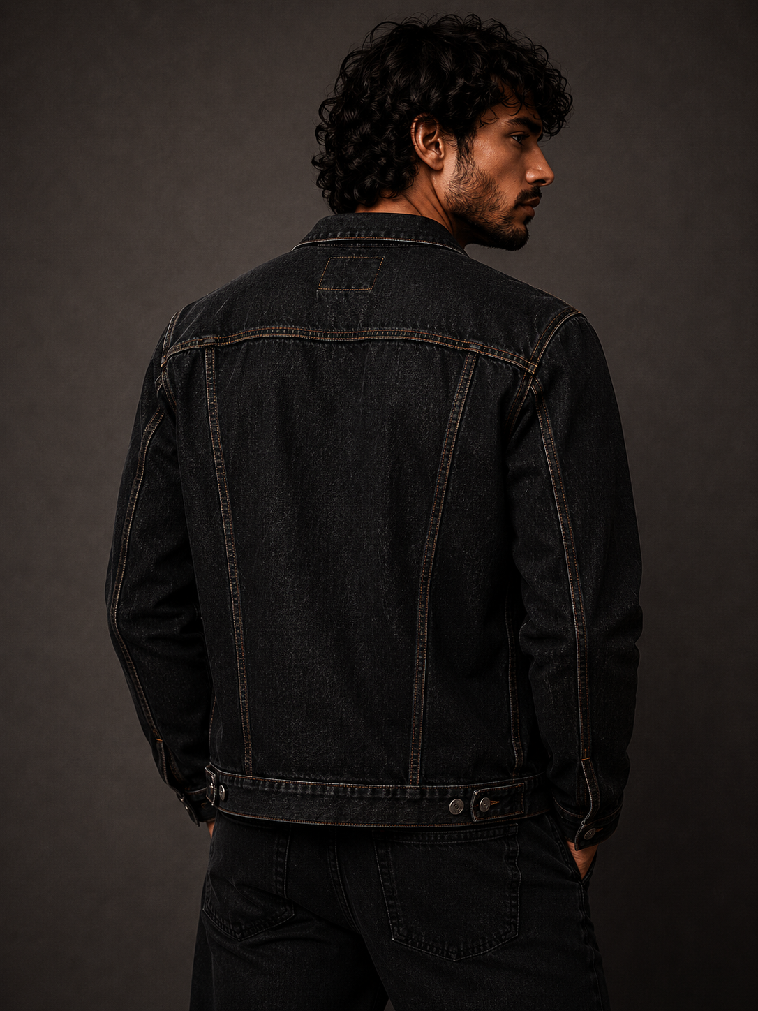 Konflic Classic Denim Trucker Color "Black"