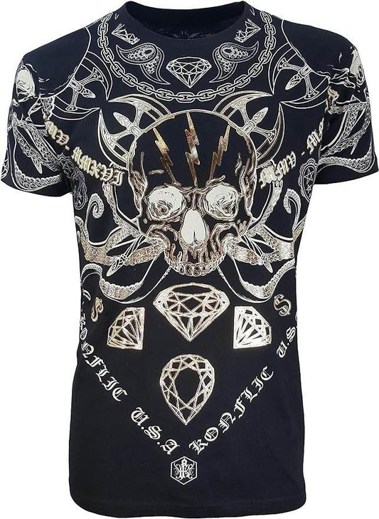 Men's Grim Reaper Skull with axes - Konflic USA