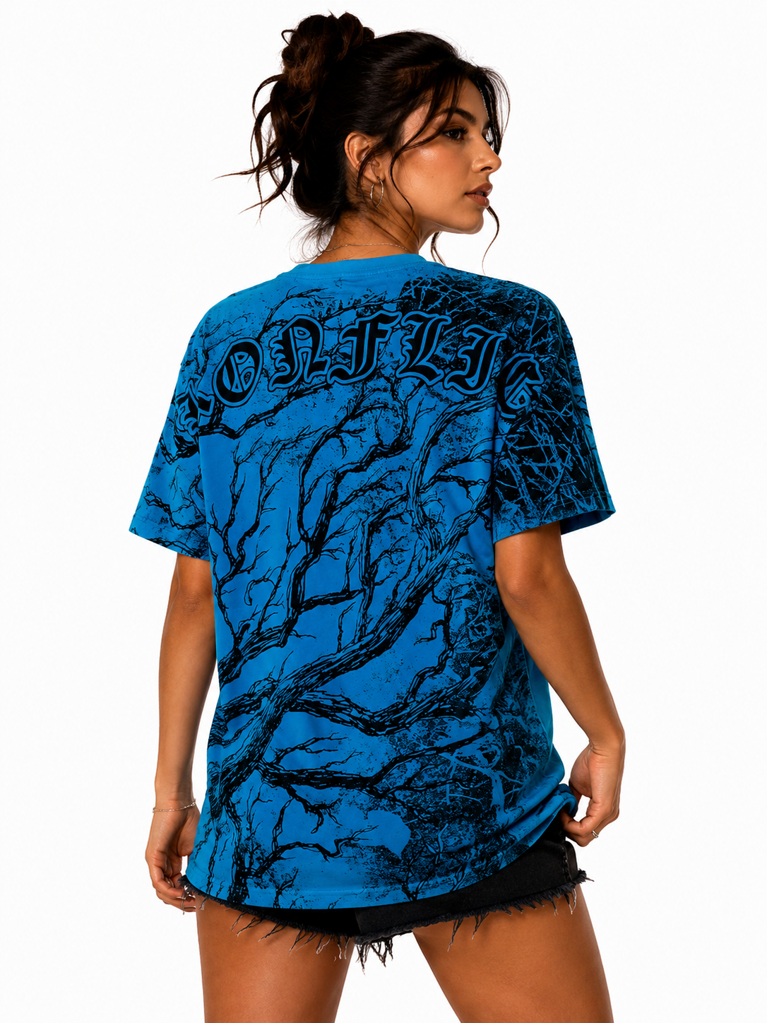 Konflic Archangel & Divine Wings Graphic All Over Print Men's T-Shirt "Gold / Silver Foil"