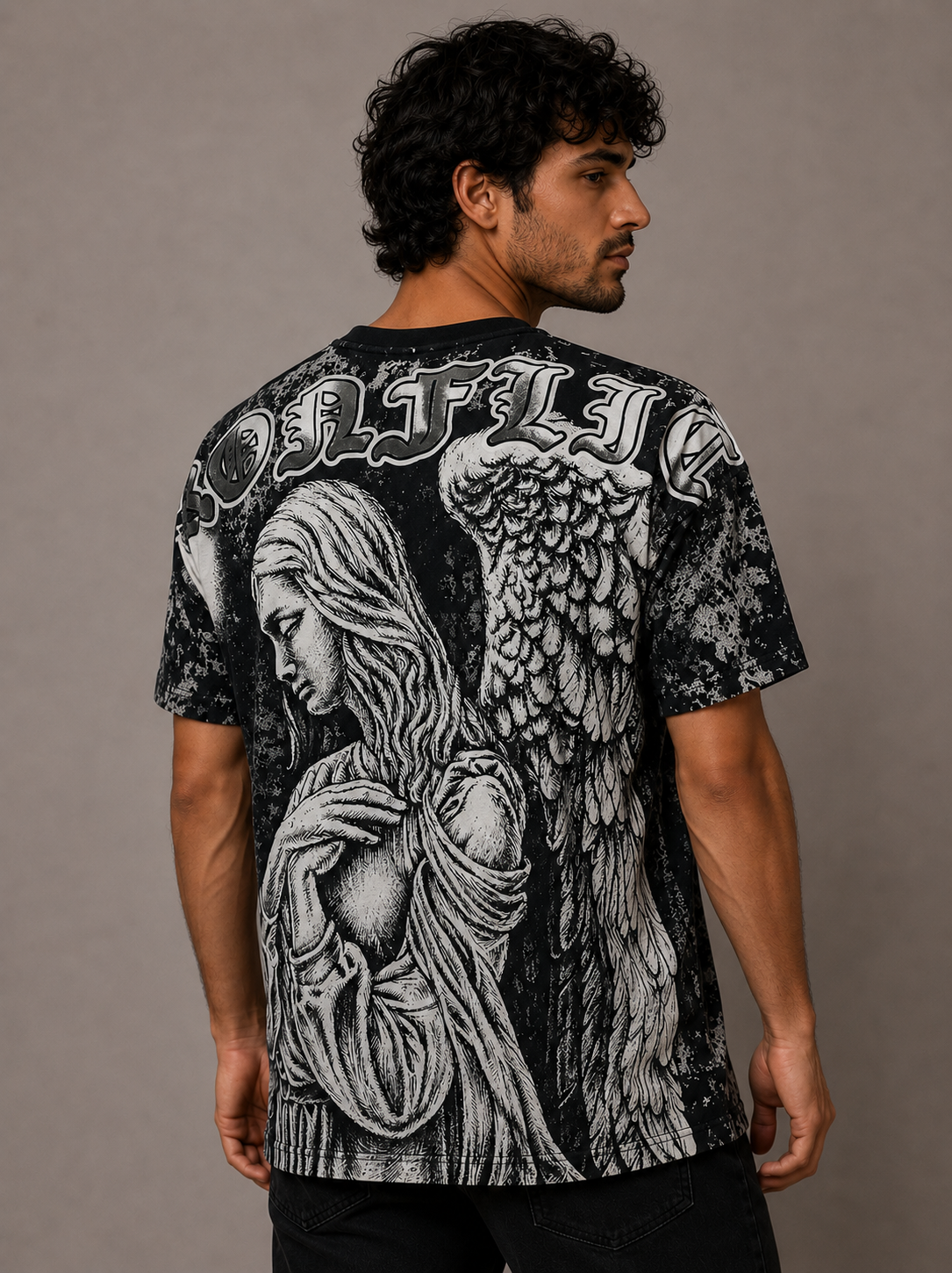 Konflic Angel of the Blessing Graphic T Shirt